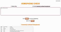Desktop Screenshot of homophonecheck.com