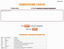Tablet Screenshot of homophonecheck.com